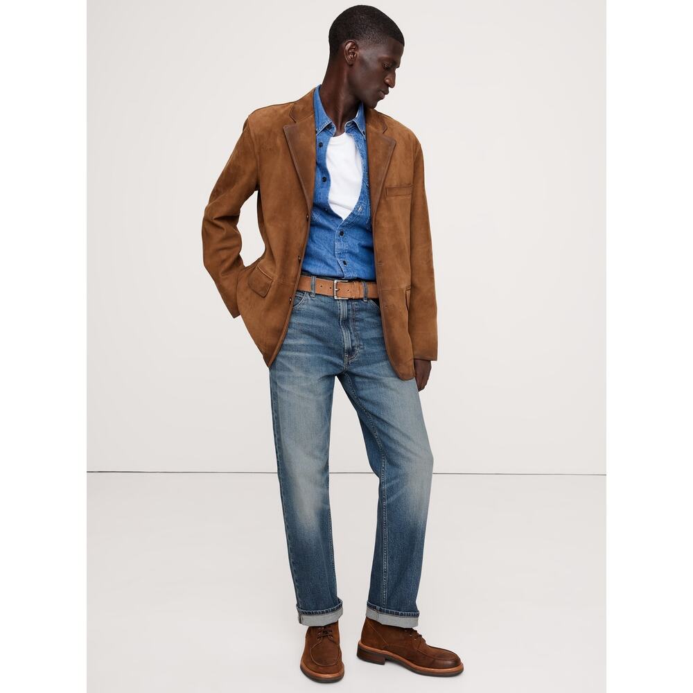 Banana Republic Men's Medium Wash The Straight Authentic Jean Size 40×32 NWOT